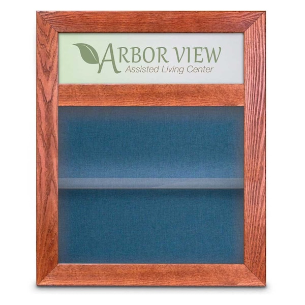 United Visual Products Outdoor Enclosed Combo Board, 42"x32", Bronze Frame/Black & Medium Grey UVCB4232ODBZ-BLACK-MEDGRY - main
